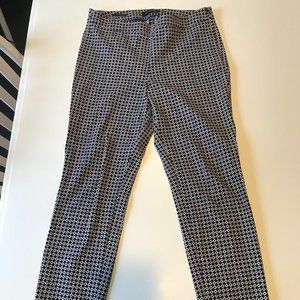 Talbots Navy and White Chatham Ankle Pant size 8